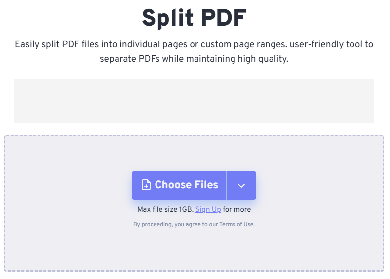 how to separate pdf pages