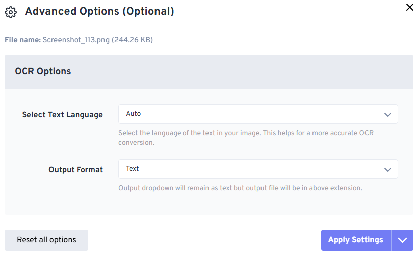 Convert image to text